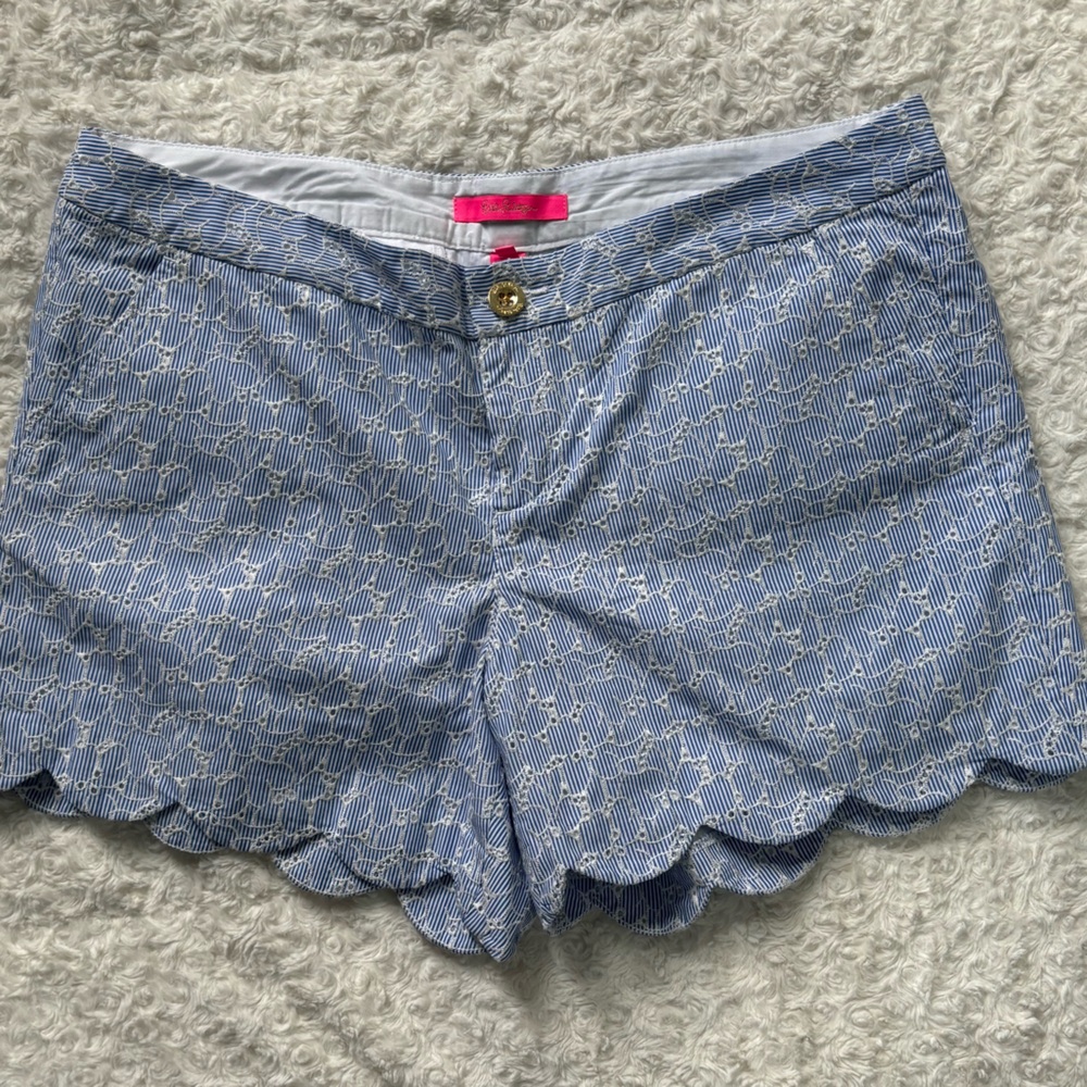 NWOT—LILLY PULITZER BUTTERCUP SHORT—CREW BLUE—SIZE 14